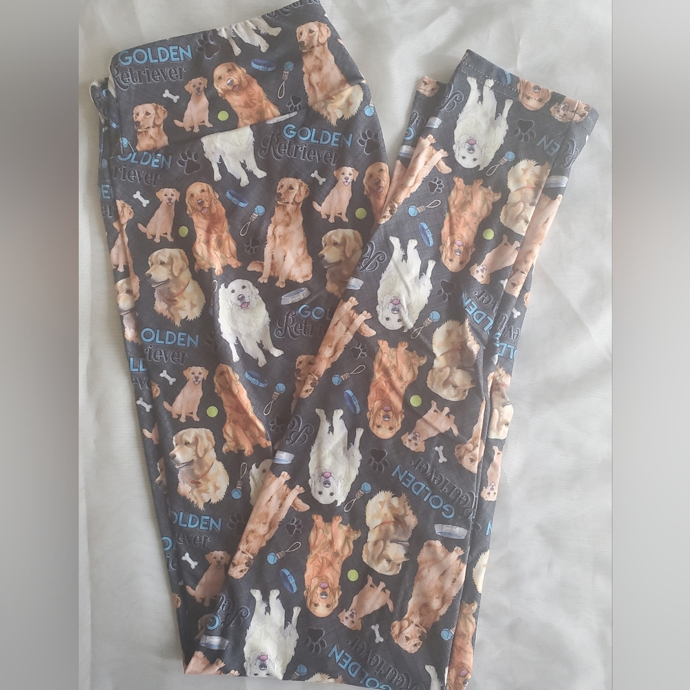 Golden Retriever Print Leggings